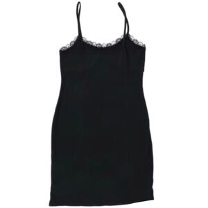 Black stretchy soft bodycon dress sz L NWT